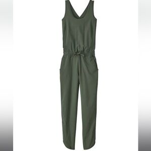 Patagonia Women’s Fleetwith Jumpsuit Romper Kale Green XS